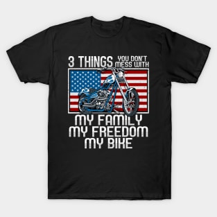 Motorcycle Biker American Way T-Shirt